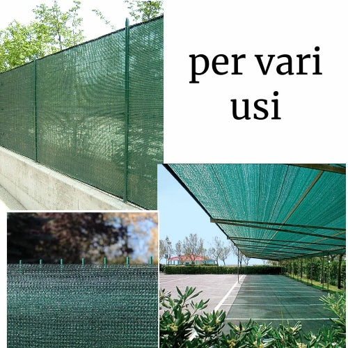 Rete Oscurante verde rotolo 25 mt h 150 cm