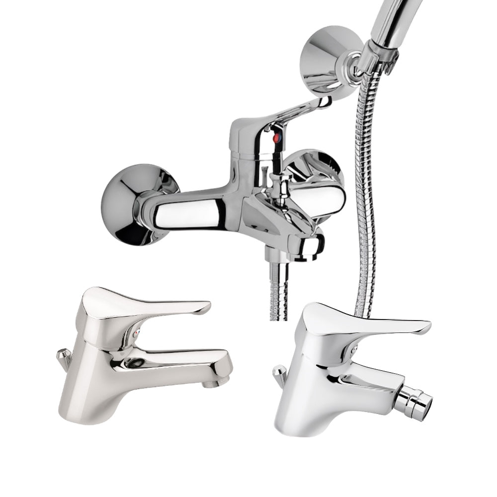 Tris rubinetteria FROMAC lavabo + bidet+ vasca FROMAC
