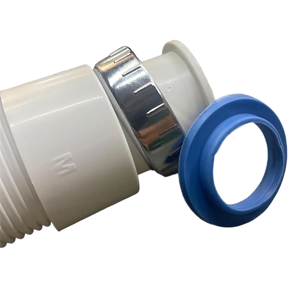 Sifone Flessibile Allungabile 1'1/4 Tubo Estensibile per Lavabo - Bidet da 35 cm A 77 cm finale Diametro da 40 riducibile a 32 MADE IN ITALY