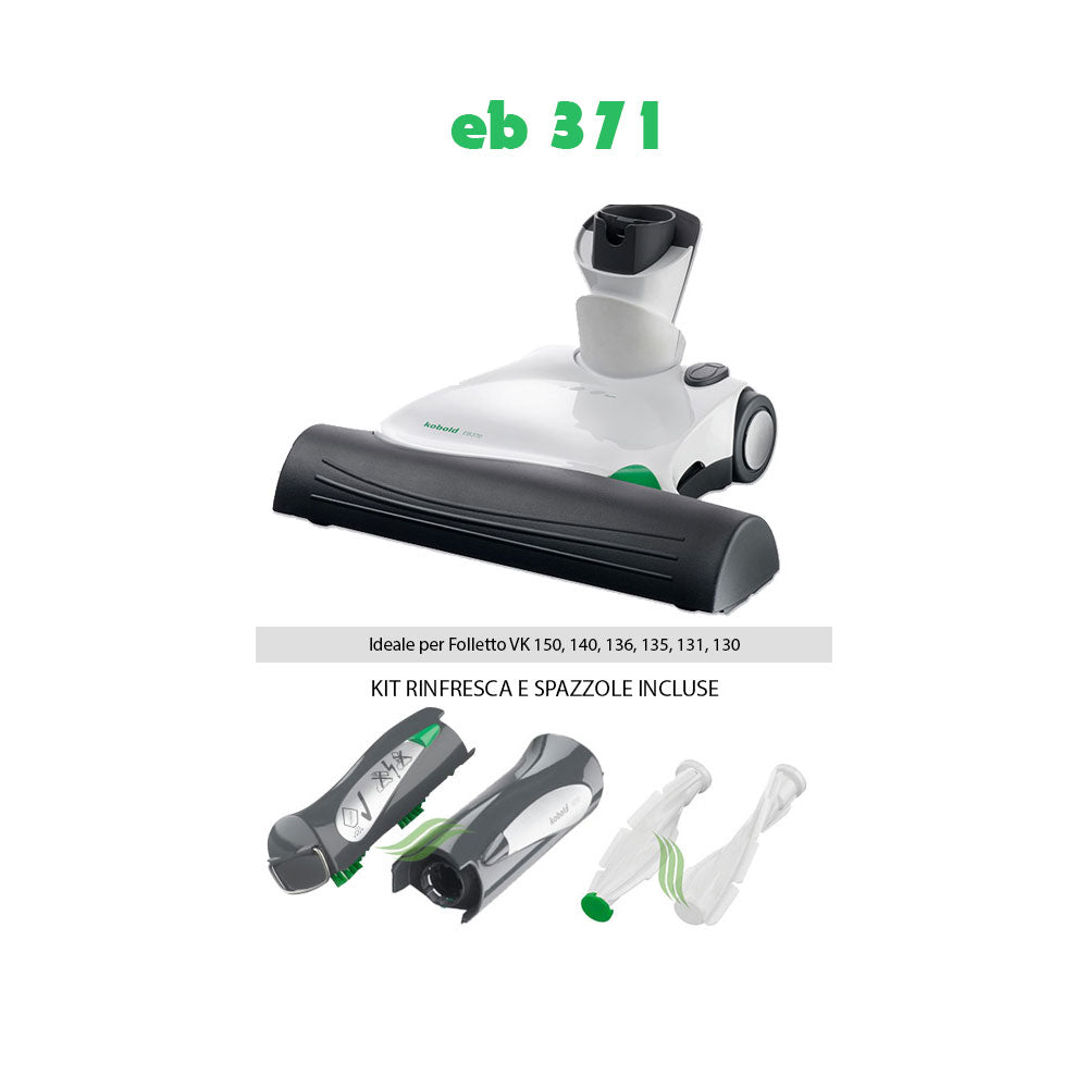 Battitappeto Eb371 Per Folletto Vk150 140 136 135 131 130 Con Kit Rinfresca E Rulli Di Ricambio Ricondizionato Garantito 1 Anno Vorwerk