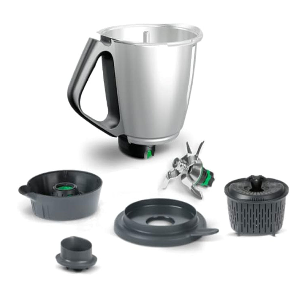 Boccale TM6 bimby completo di Coperchio Cestello Gruppo coltelli Ghiera e Misurino Vorwerk