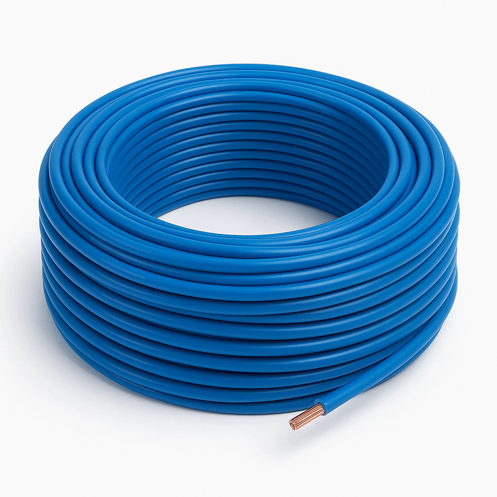 Cavo elettrico Blu FS17 sezioni 1,5-2,5 - 4-6 mm² unipolare 20 metri (2,5 mm, Blu) CAVI Matassa