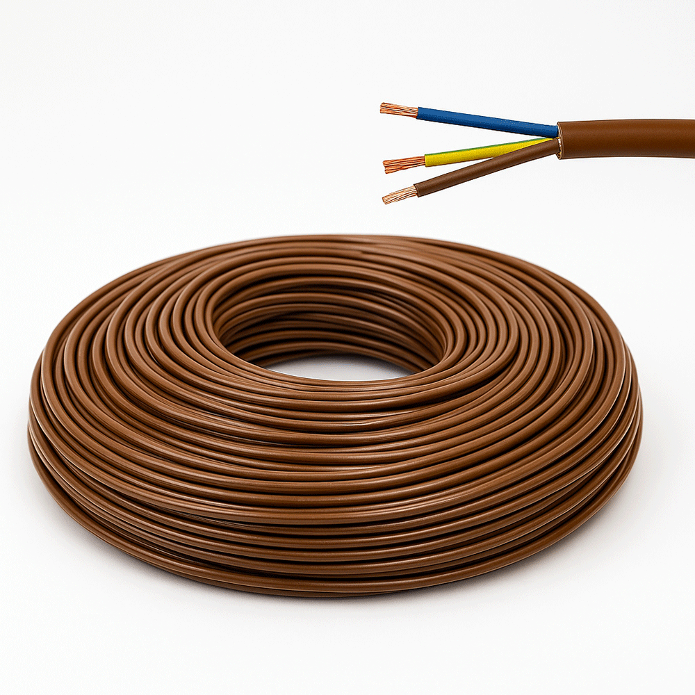 Cavo Fror Elettrico matassa 100 mt sezione 3 x 1,5 multipolare isolante per impianti elettrici e di tubazione