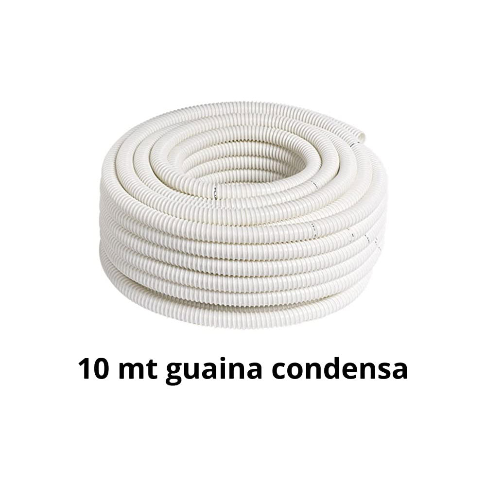Cozzolinobrico kit per climatizzatore -coppia tubi rame 10 mt da 1/4 10 mt da 3/8 totale 20 mt - 10mt cavo 5x1.5 mm- Cavo Fror - 10 metri cavo 3 x1.5 mm Cavo Fror - 10 mt -guaina scarico condensa da 20 diametro