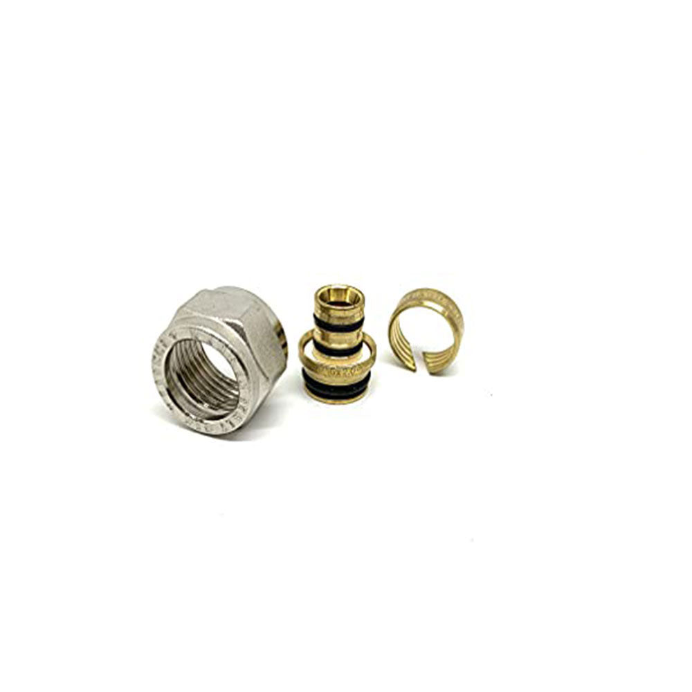 Adattatori per Tubo Multistrato 1/2” x 16 mm - Spessore 2.0 mm Ottone Nichelato