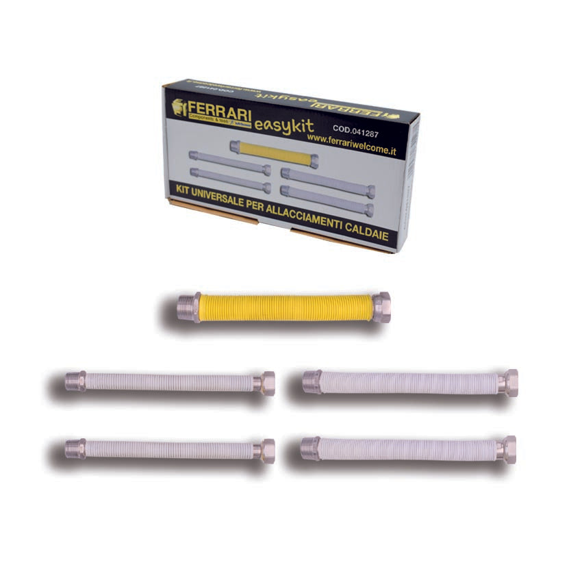 Kit Flessibili allacciamento caldaie con guaina isolante EASY KIT 1 – Cod. 041287 Cozzolino Brico