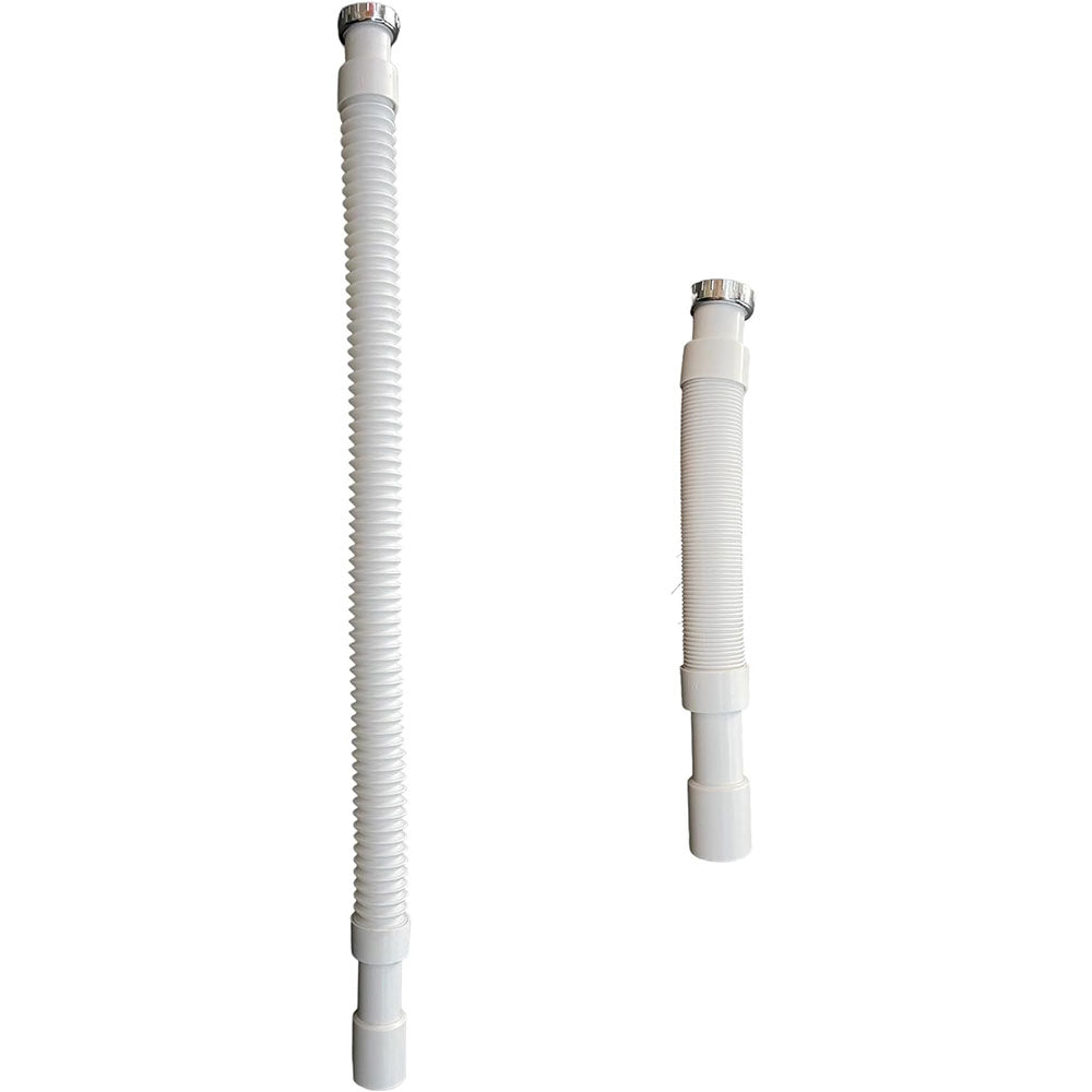 Sifone Flessibile Allungabile 1'1/4 Tubo Estensibile per Lavabo - Bidet da 35 cm A 77 cm finale Diametro da 40 riducibile a 32 MADE IN ITALY