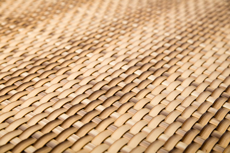 Recinzione Giardino, Strisce Frangivista in PE in Rattan, Protezione per Gli Sguardi Indiscreti, Polyrattan Pannelli per Recinzioni, (Rotolo 255 cm x 19 cm Color Paglia)