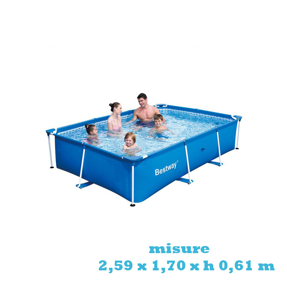 Piscina Bestway SPLASH FRAME 56403 2,59 x1,70 xh 0,61 m Bestway