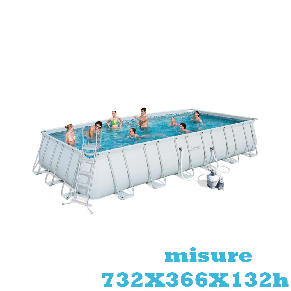 Piscina fuori terra Bestway POWER STEEL FRAME 7,32 x 3,66 x h.1,32 m 56475 Bestway