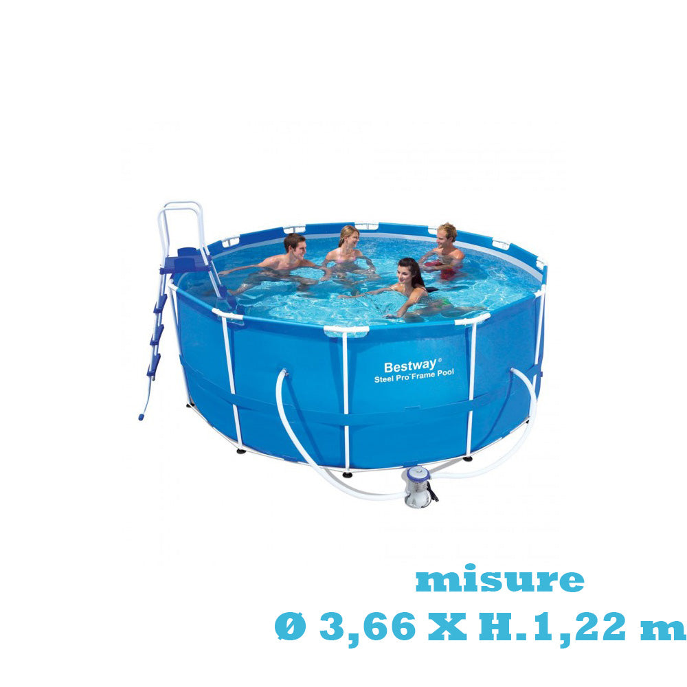 Piscina Bestway STEEL PRO FRAME Ø 3,66 x h.1,22 m 56420 Bestway