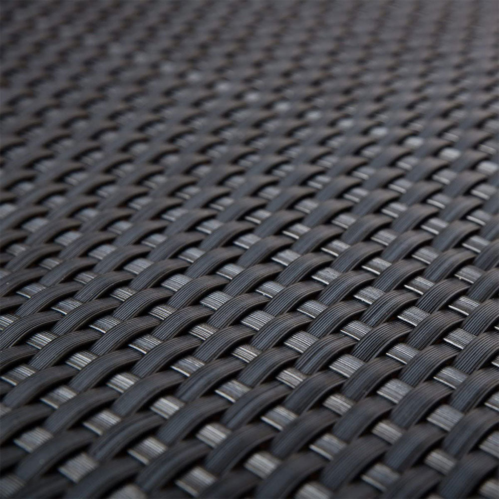 Cozzolinobrico Recinzione Giardino, Strisce Frangivista in PE in Rattan, Protezione per Gli Sguardi Indiscreti,Polyrattan Pannelli per Recinzioni,Rotolo 255 cm x 19 cm Nero Cozzolinobrico