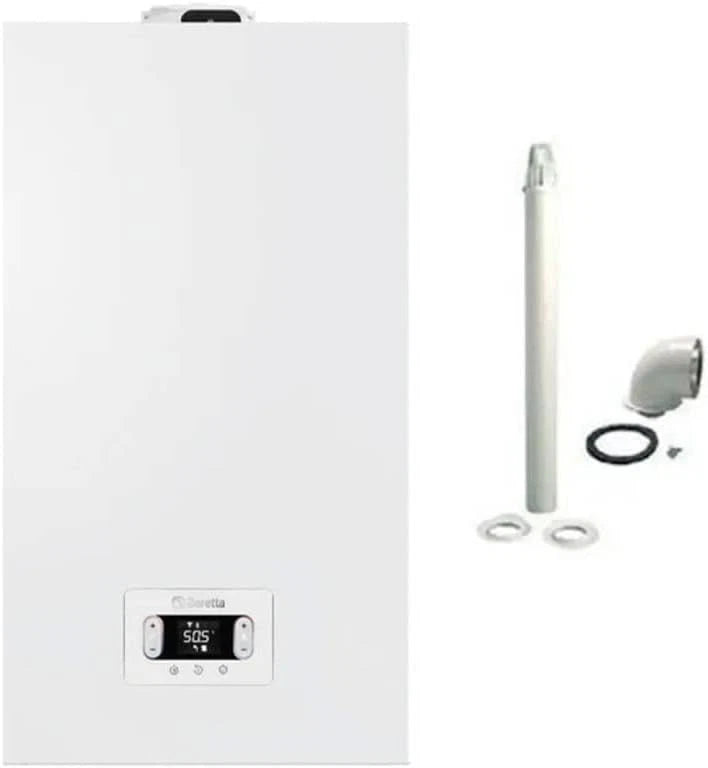 Caldaia a Condensazione Beretta BLR 25 metano Gas natura+Kit scarico fumi + kit flessibili Cozzolino Brico