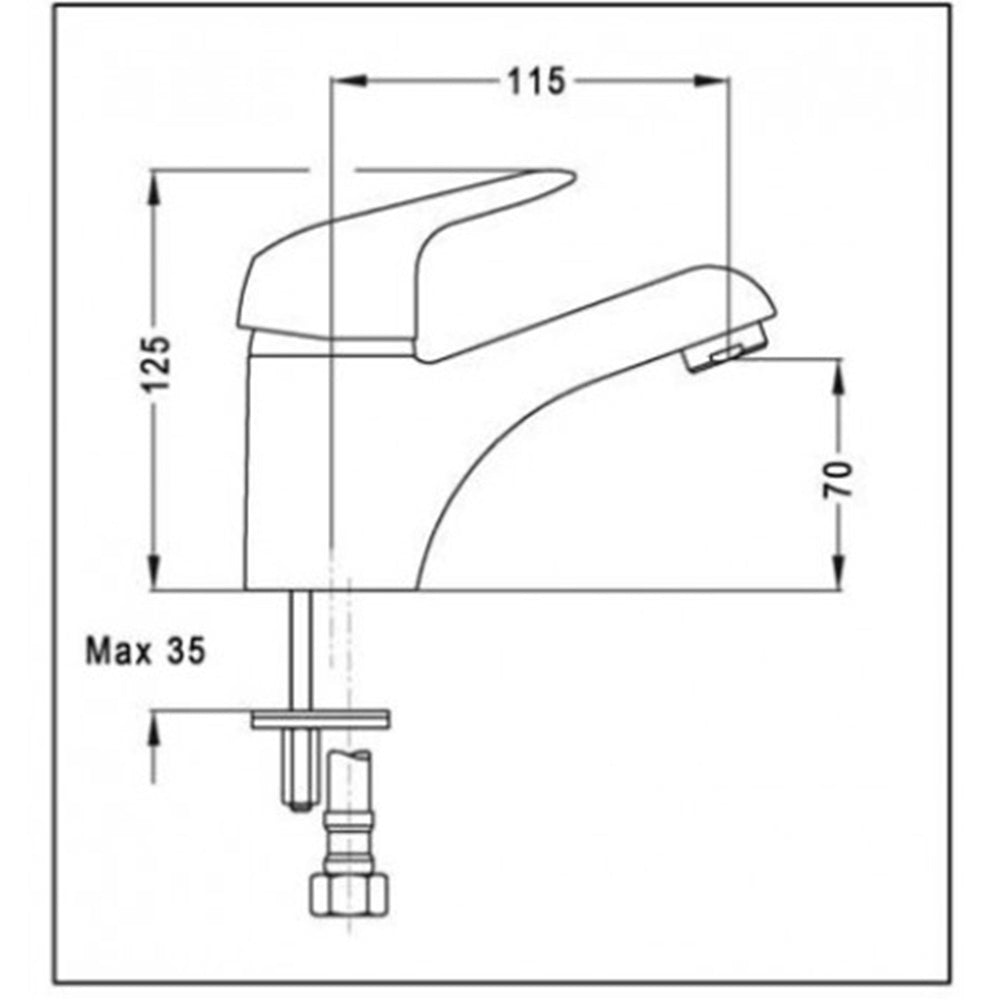 Monocomando lavabo serie kappa
