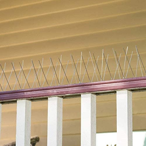 Dissuasori anti piccioni colombi aghi spilli inox 1 mt kit 10 bacchette totale 10 mt