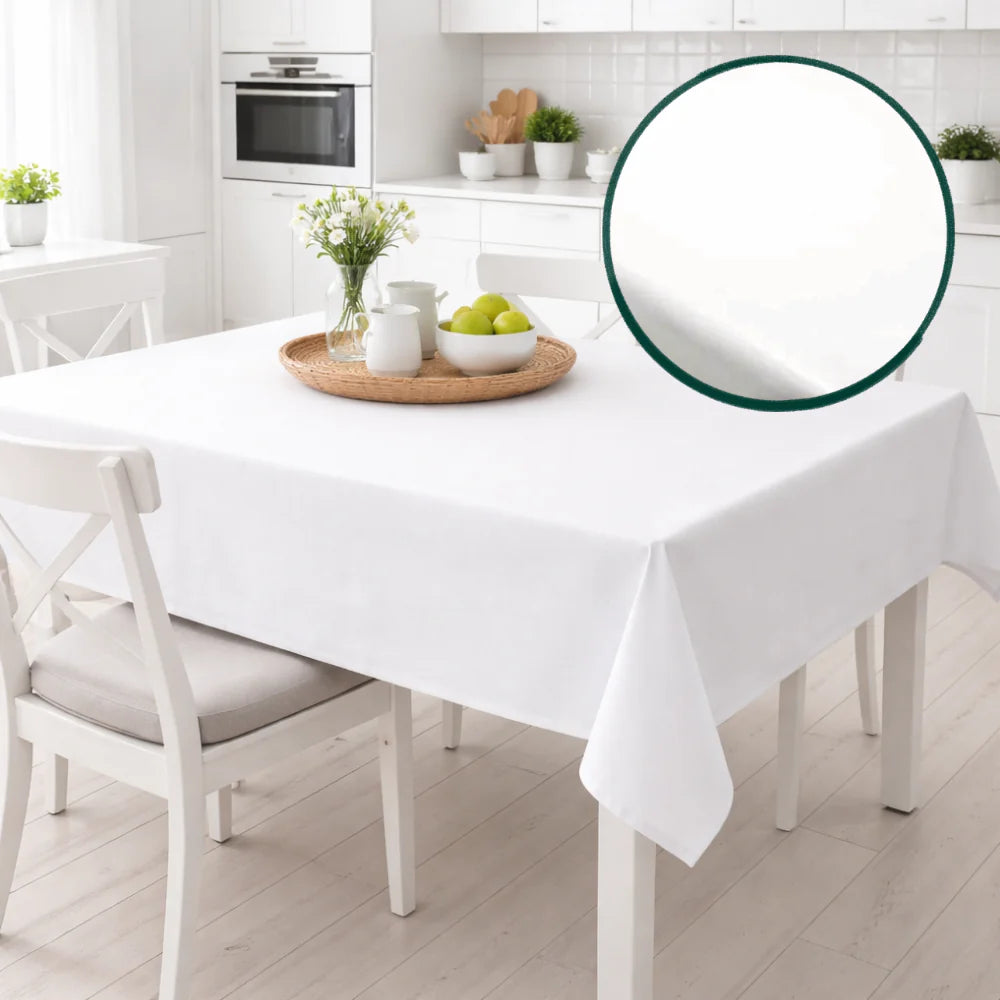 Tovagliato Joy 308 Bianco – Tovaglia PVC Tinta Unita Impermeabile Antimacchia 140 cm