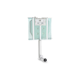 Pucci Cassetta scarico WC incasso Eco 6/3 L - ECO6L con Placca di comando due tasti modello eco linea