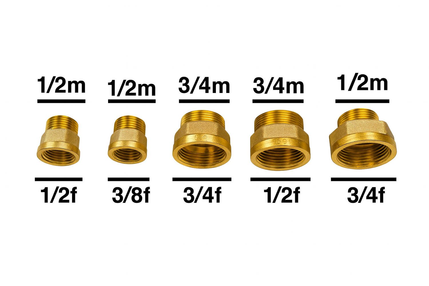 Raccordo dritto-Niples femmina nudo per tubo multistrato e rame – Accessori idraulici professionali