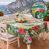 Tovagliato Joy 525 Tropicale – Tovaglia PVC Impermeabile Antimacchia Fiori Ibisco 140 cm