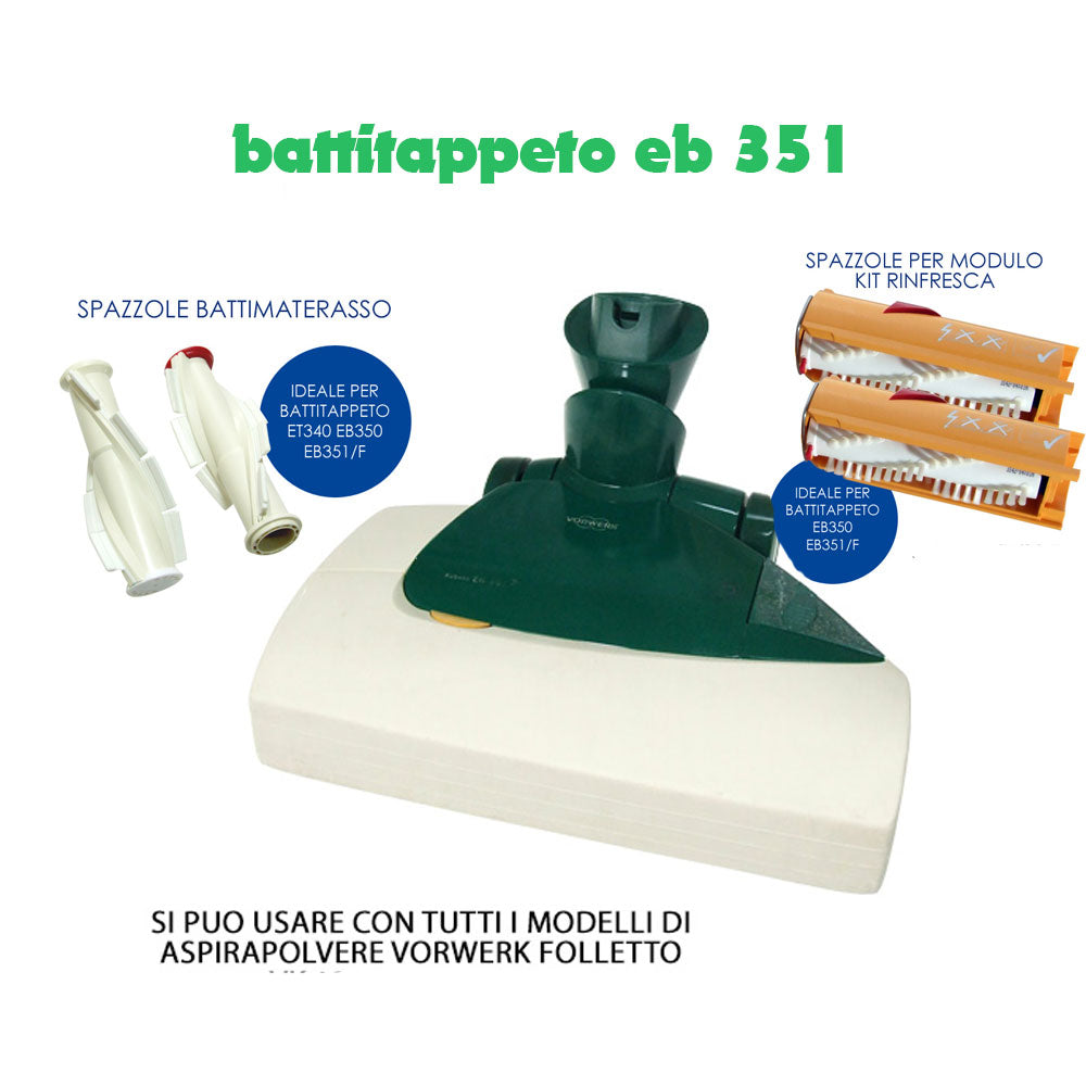 Battitappeto Eb 351 Per Folletto Vk 140 136 135 131 130 Ricondizionato Garantito 1 Anno Come Nuovo