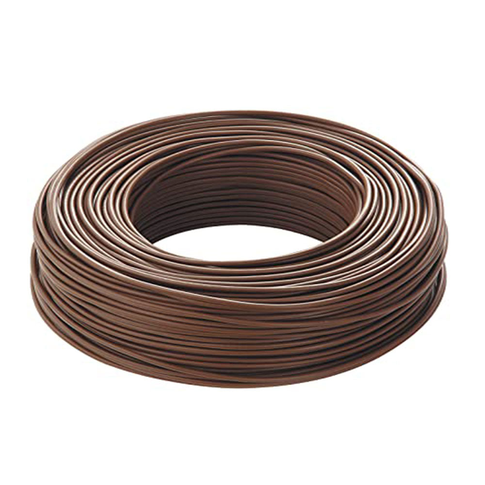 Cavo elettrico Marrone FS17 sezioni 1,5-2,5 - 4-6 mm² unipolare 20 metri (2,5 mm, Marrone) CAVI Matassa