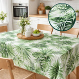 Tovagliato Dora 011 Jungle – Tovaglia Antimacchia Foglie Tropicali Palme Monstera 140 cm