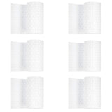 Recinzione Giardino, Kit 6 Pezzi Strisce Frangivista in PE in Rattan, Protezione per Gli Sguardi Indiscreti,Polyrattan Pannelli per Recinzioni,Rotolo 255 cm x 19 cm Bianco