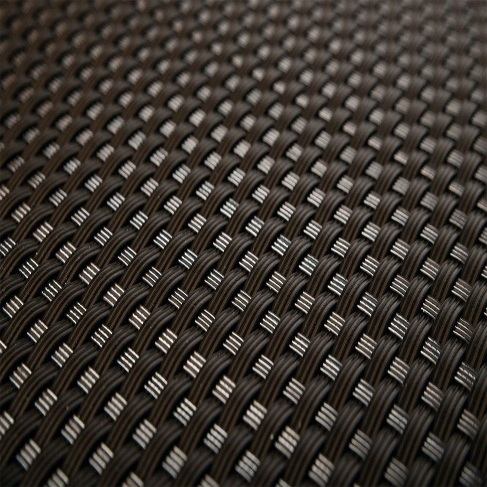 Recinzione Giardino, Strisce Frangivista in PE in Rattan, Protezione per Gli Sguardi Indiscreti, Polyrattan Pannelli per Recinzioni, (Rotolo 255 cm x 19 cm Marrone Scuro)