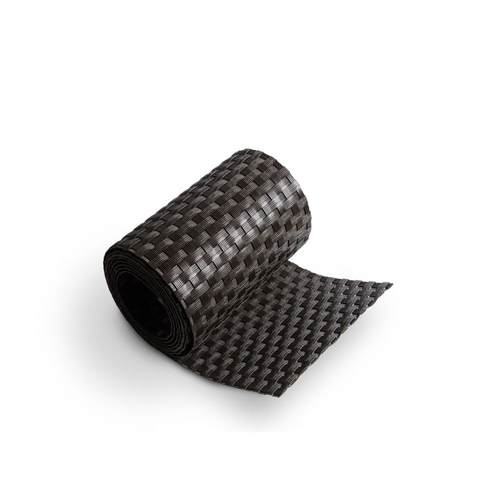 Recinzione Giardino, Strisce Frangivista in PE in Rattan, Protezione per Gli Sguardi Indiscreti, Polyrattan Pannelli per Recinzioni, (Rotolo 255 cm x 19 cm Marrone Scuro)