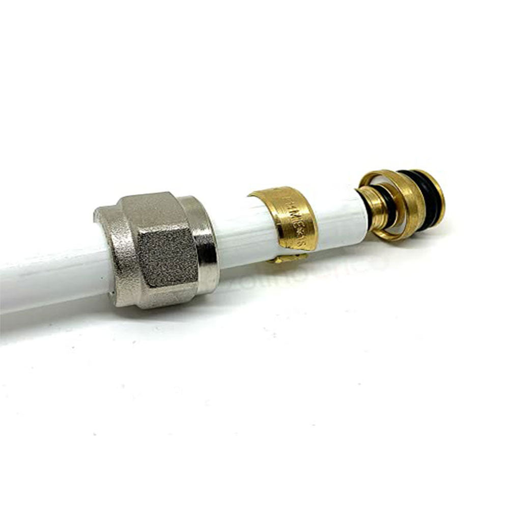Kit 10 Pezzi Adattatore Per Tubo Multistrato 1/2 x 16 - spessore 2.0 Made In Italy