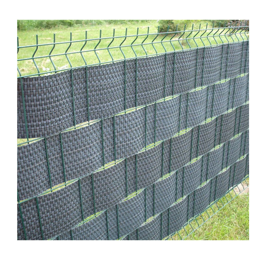 Recinzione Giardino, Strisce Frangivista in PE in Rattan, Protezione per Gli Sguardi Indiscreti, Polyrattan Pannelli per Recinzioni, (Rotolo 255 cm x 19 cm Grigio Chiaro)