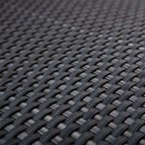 Cozzolinobrico Recinzione Giardino, Strisce Frangivista in PE in Rattan, Protezione per Gli Sguardi Indiscreti,Polyrattan Pannelli per Recinzioni,Rotolo 255 cm x 19 cm Nero