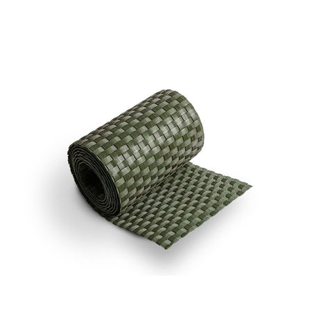 Rotolo frangivista in polyrattan per recinzione esterna 255 cm x 19 cm Verde - strisce resistenti alle intemperie per recinzioni, balconi e terrazze - facili da installare